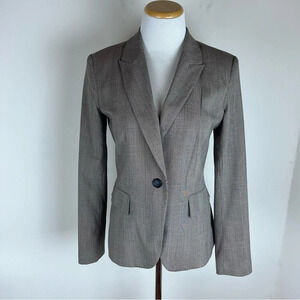 Zara Plaid Button Front Blazer Jacket Size 4